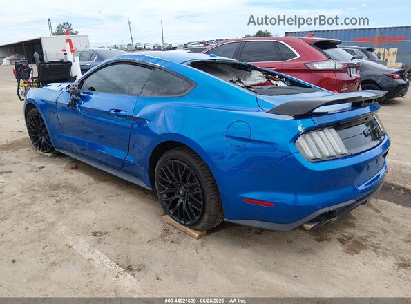 1FA6P8CF9L5100647 2020 FORD MUSTANG Blue Rear left