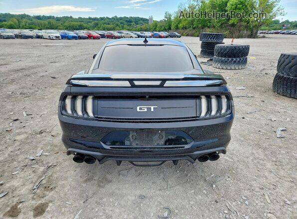1FA6P8CF9L5163375 2020 FORD MUSTANG Black უკანა ხედი
