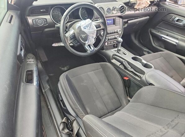 1FA6P8CF9L5163375 2020 FORD MUSTANG Black წინა პანელის ხედი