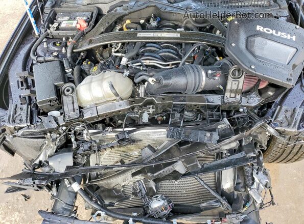 1FA6P8CFXM5130032 2021 FORD MUSTANG Черный Вид задней части салона