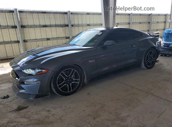 1FA6P8CFXN5115080 2022 FORD MUSTANG Серый Передняя левая четверть