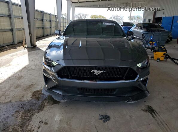 1FA6P8CFXN5115080 2022 FORD MUSTANG Серый Вид спереди