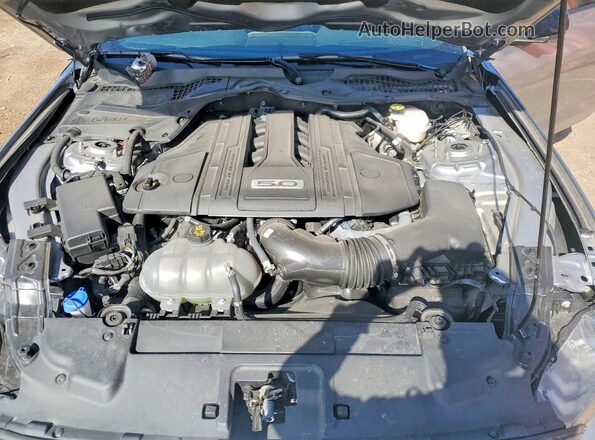 1FA6P8CFXN5126225 2022 FORD MUSTANG Серебряный Вид задней части салона