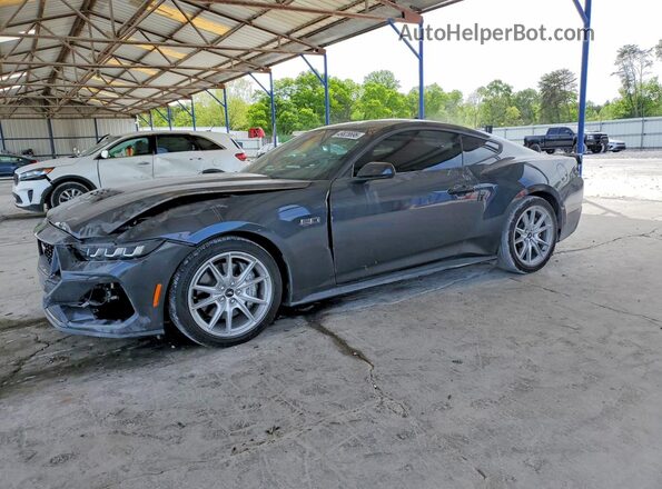 1FA6P8CFXR5409178 2024 FORD MUSTANG Gray Առջևի ձախ երեք քառորդ տեսարան