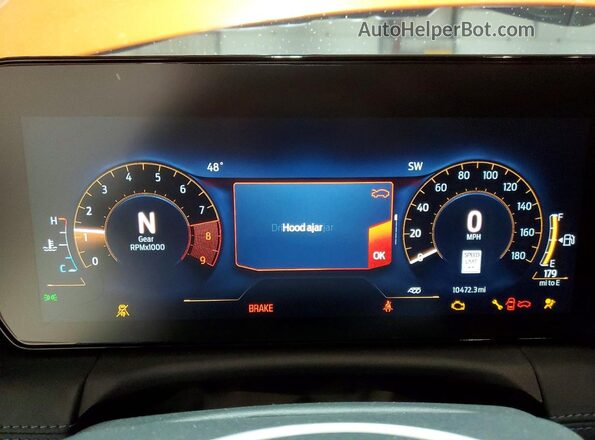 1FA6P8R07R5501092 2024 FORD MUSTANG Orange Widok zestawu wskaźników