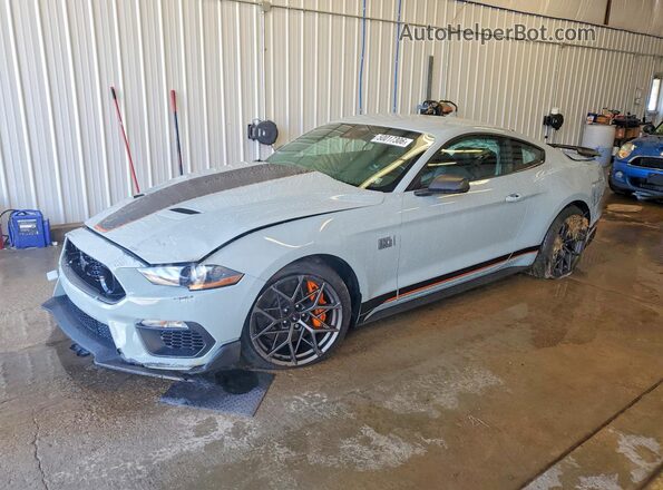 1FA6P8R08M5555588 2021 FORD MUSTANG Серебряный Передняя левая четверть