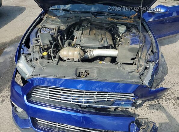 1FA6P8TH0G5260181 2016 FORD MUSTANG Blue Vista interior trasera