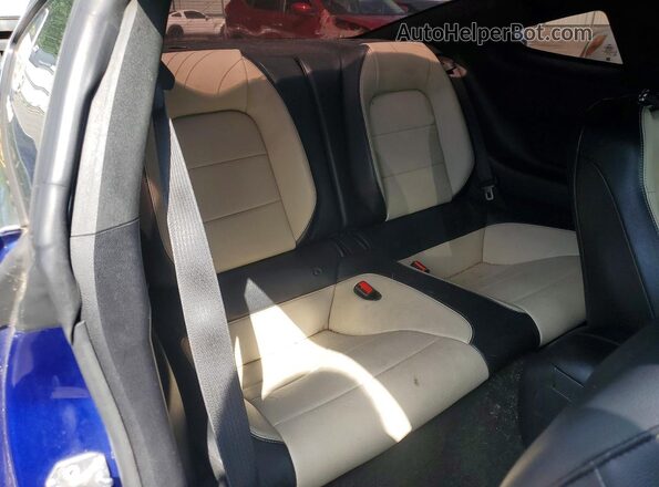 1FA6P8TH0G5260181 2016 FORD MUSTANG Blue Vista de los asientos traseros