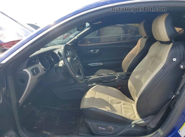 1FA6P8TH0G5260181 2016 FORD MUSTANG Blue Vista interior delantera