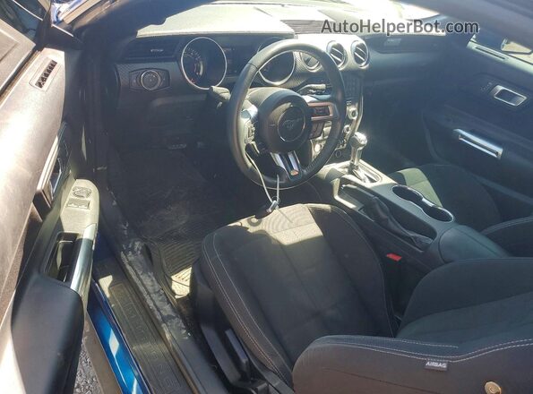 1FA6P8TH0J5131848 2018 FORD MUSTANG Синий Вид панели приборов