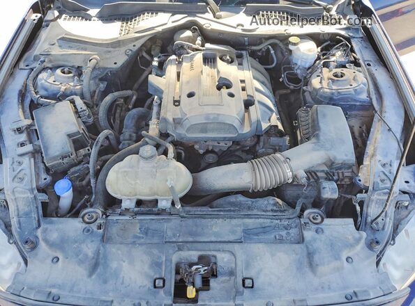 1FA6P8TH0L5173097 2020 FORD MUSTANG Синий Вид задней части салона