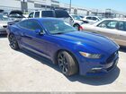 2016 Ford Mustang Ecoboost Blue vin: 1FA6P8TH1G5260125