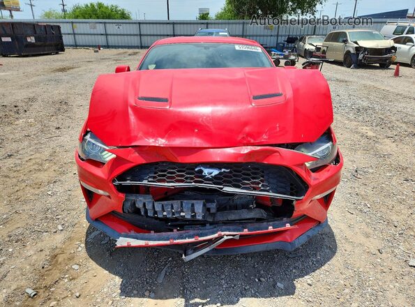 1FA6P8TH1L5103222 2020 FORD MUSTANG Красный Вид спереди