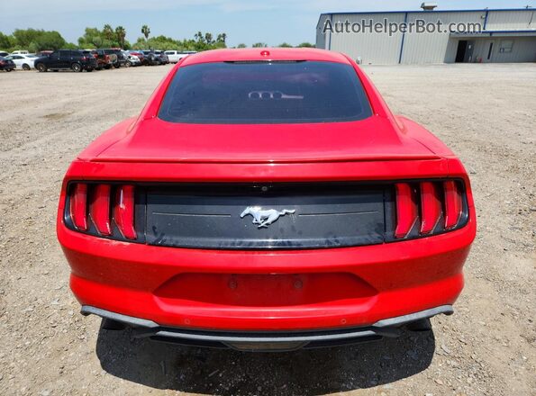 1FA6P8TH1L5103222 2020 FORD MUSTANG Красный Вид сзади