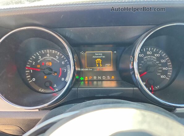 1FA6P8TH2H5344486 2017 FORD MUSTANG Черный Вид щитка приборов