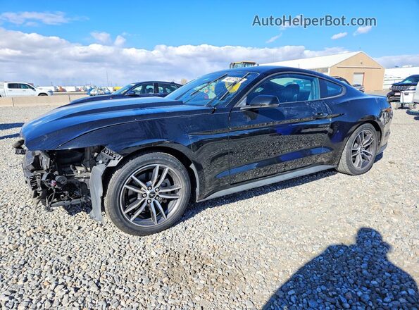 1FA6P8TH2H5344486 2017 FORD MUSTANG Черный Передняя левая четверть