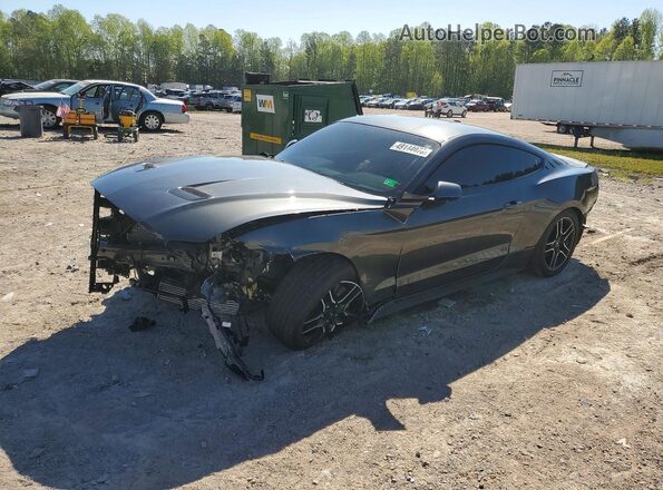 1FA6P8TH2J5165290 2018 FORD MUSTANG Угольный Передняя левая четверть
