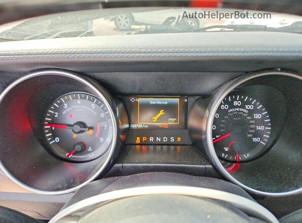 1FA6P8TH2J5165290 2018 FORD MUSTANG Угольный Вид щитка приборов