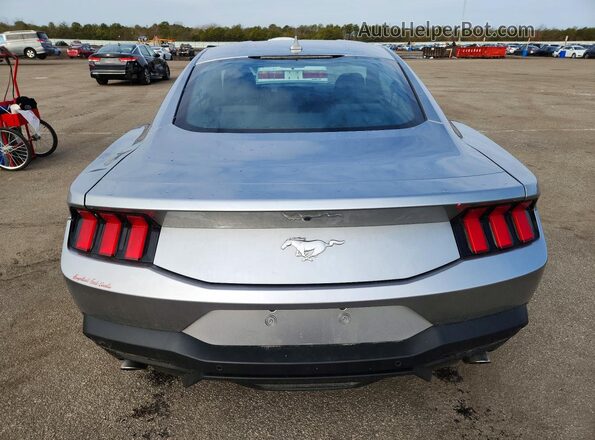1FA6P8TH3R5110164 2024 FORD MUSTANG Серебряный Вид сзади