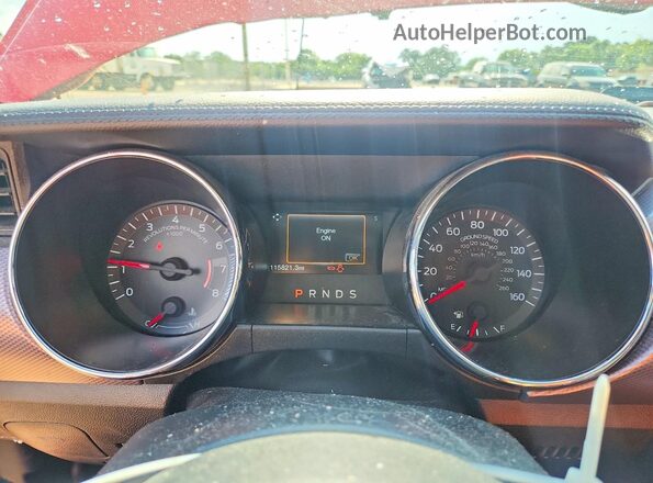 1FA6P8TH4G5232707 2016 FORD MUSTANG Красный Вид щитка приборов