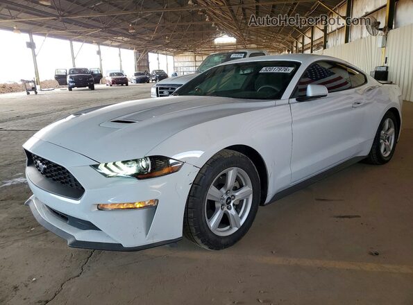 1FA6P8TH4J5176646 2018 FORD MUSTANG White Առջևի ձախ երեք քառորդ տեսարան