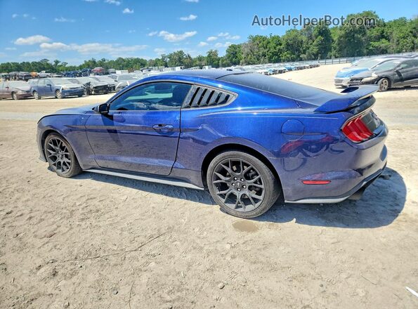 1FA6P8TH4K5167253 2019 FORD MUSTANG Синий Задняя левая четверть