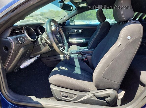 1FA6P8TH4K5167253 2019 FORD MUSTANG Синий Вид салона спереди