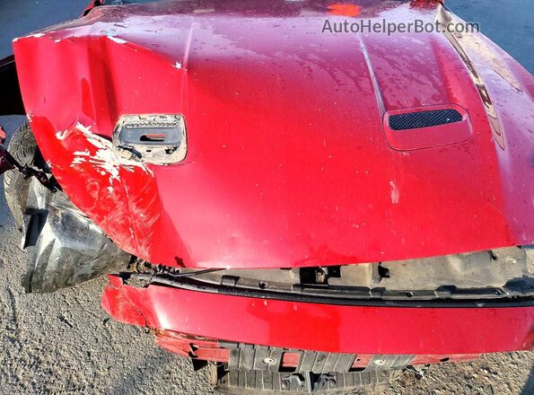 1FA6P8TH4M5128441 2021 FORD MUSTANG Бордовый Вид задней части салона