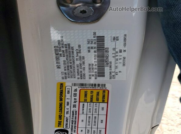 1FA6P8TH4R5118970 2024 FORD MUSTANG Белый Вид подкапотного пространства