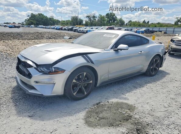 1FA6P8TH5J5121610 2018 FORD MUSTANG Серебряный Передняя левая четверть
