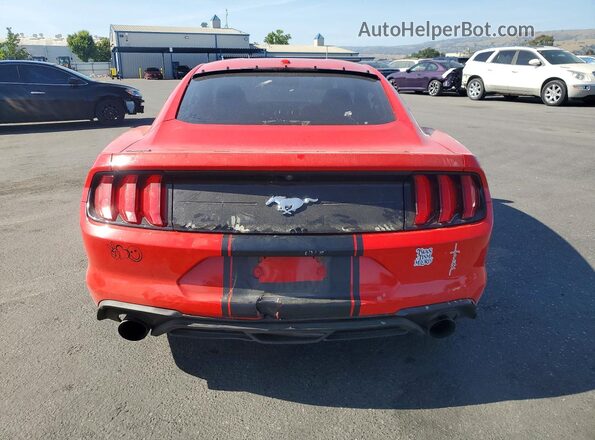 1FA6P8TH5K5123598 2019 FORD MUSTANG Red Vista trasera