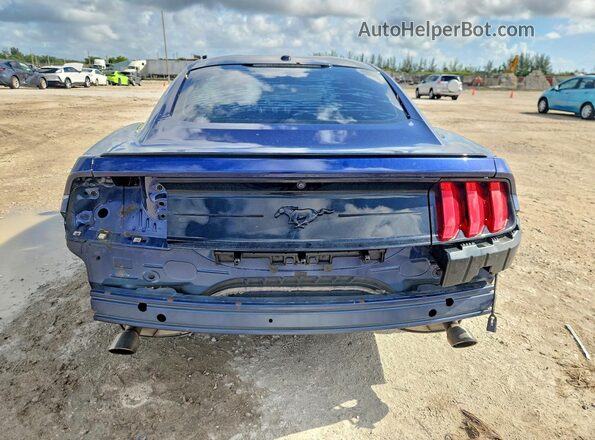 1FA6P8TH5K5167083 2019 FORD MUSTANG Синий Вид сзади
