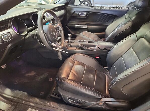 1FA6P8TH6G5325731 2016 FORD MUSTANG Charcoal Vista interior delantera