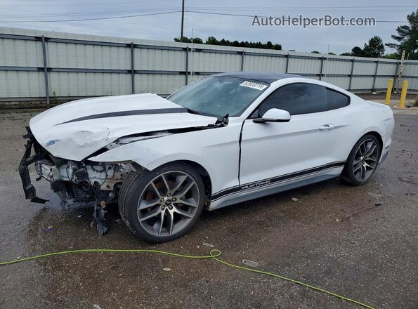 1FA6P8TH7G5259657 2016 FORD MUSTANG White წინა მარცხენა ხედი სამი მეოთხედიდან