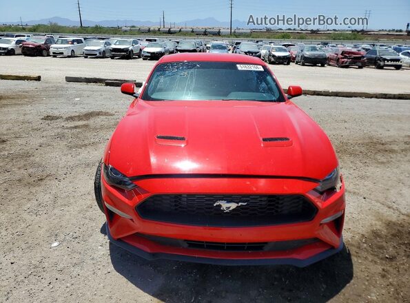 1FA6P8TH7J5123598 2018 FORD MUSTANG Red Դիմացի տեսք