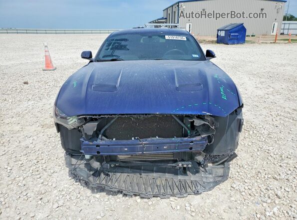 1FA6P8TH7K5115115 2019 FORD MUSTANG Синий Вид спереди