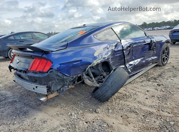 1FA6P8TH7L5129985 2020 FORD MUSTANG Синий Задняя правая четверть