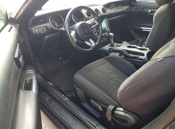 1FA6P8TH7L5129985 2020 FORD MUSTANG Синий Вид панели приборов