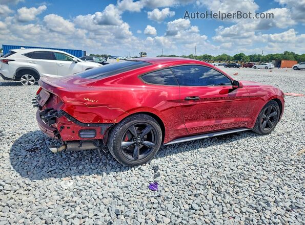 1FA6P8TH8H5358716 2017 FORD MUSTANG Красный Задняя правая четверть