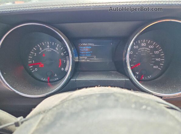 1FA6P8TH8H5358716 2017 FORD MUSTANG Красный Вид щитка приборов