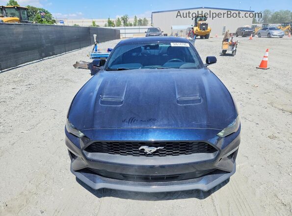 1FA6P8TH8M5156033 2021 FORD MUSTANG Синий Вид спереди