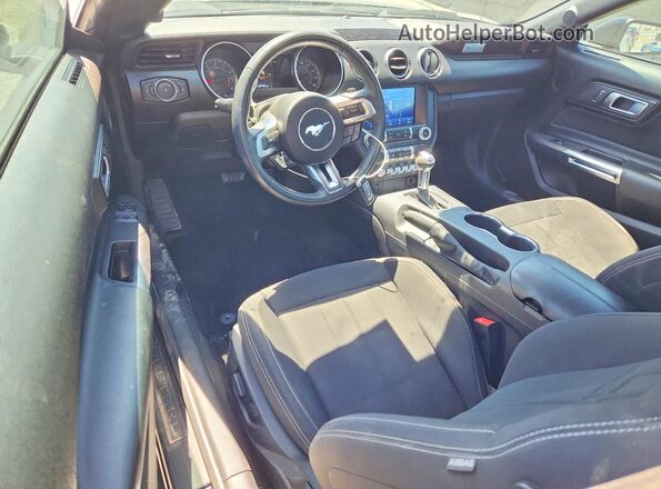 1FA6P8TH8M5156033 2021 FORD MUSTANG Синий Вид панели приборов