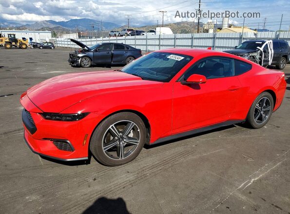 1FA6P8TH8S5130609 2025 FORD MUSTANG Красный Передняя левая четверть