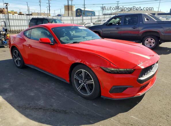 1FA6P8TH8S5130609 2025 FORD MUSTANG Красный Передняя правая четверть