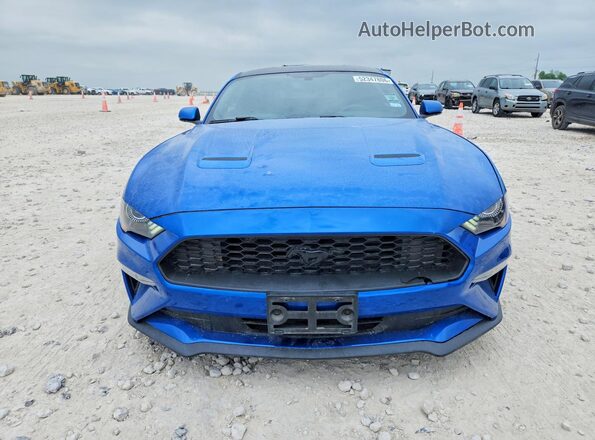 1FA6P8TH9K5115214 2019 FORD MUSTANG Синий Вид спереди