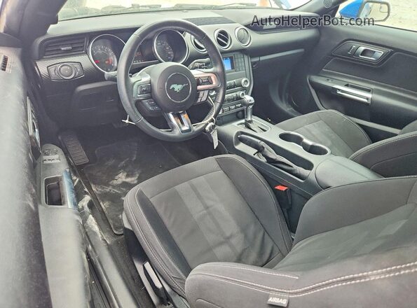 1FA6P8TH9K5115214 2019 FORD MUSTANG Синий Вид панели приборов