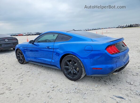 1FA6P8TH9K5115214 2019 FORD MUSTANG Синий Задняя левая четверть