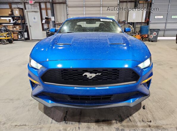 1FA6P8TH9K5130604 2019 FORD MUSTANG Blue Widok z przodu
