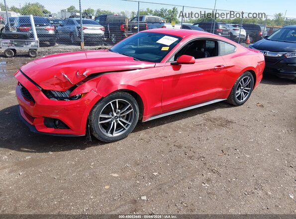 1FA6P8THXG5308656 2016 FORD MUSTANG Красный Передняя левая четверть