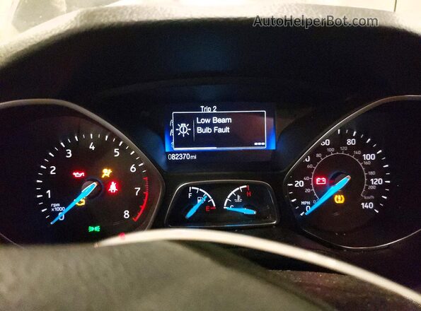1FADP3E20GL405430 2016 FORD FOCUS Gray Вид щитка приладів
